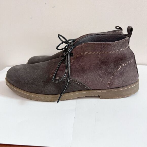 Atlas For Men Gray Suede Leather Chukka Ankle Boots EU 46 US 12 Classic Preppy main image 13